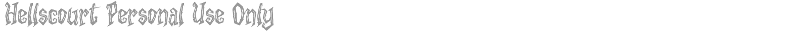 Hellscourt font preview